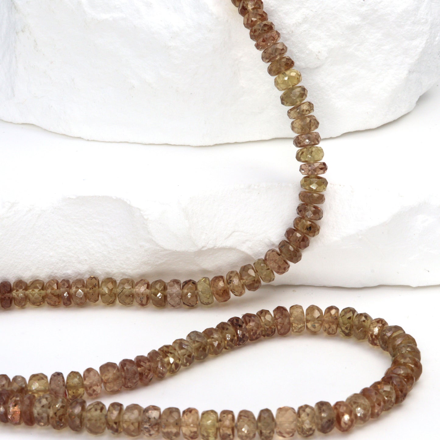 Color Change Garnet 4.5mm Faceted Rondelles Bead Strand