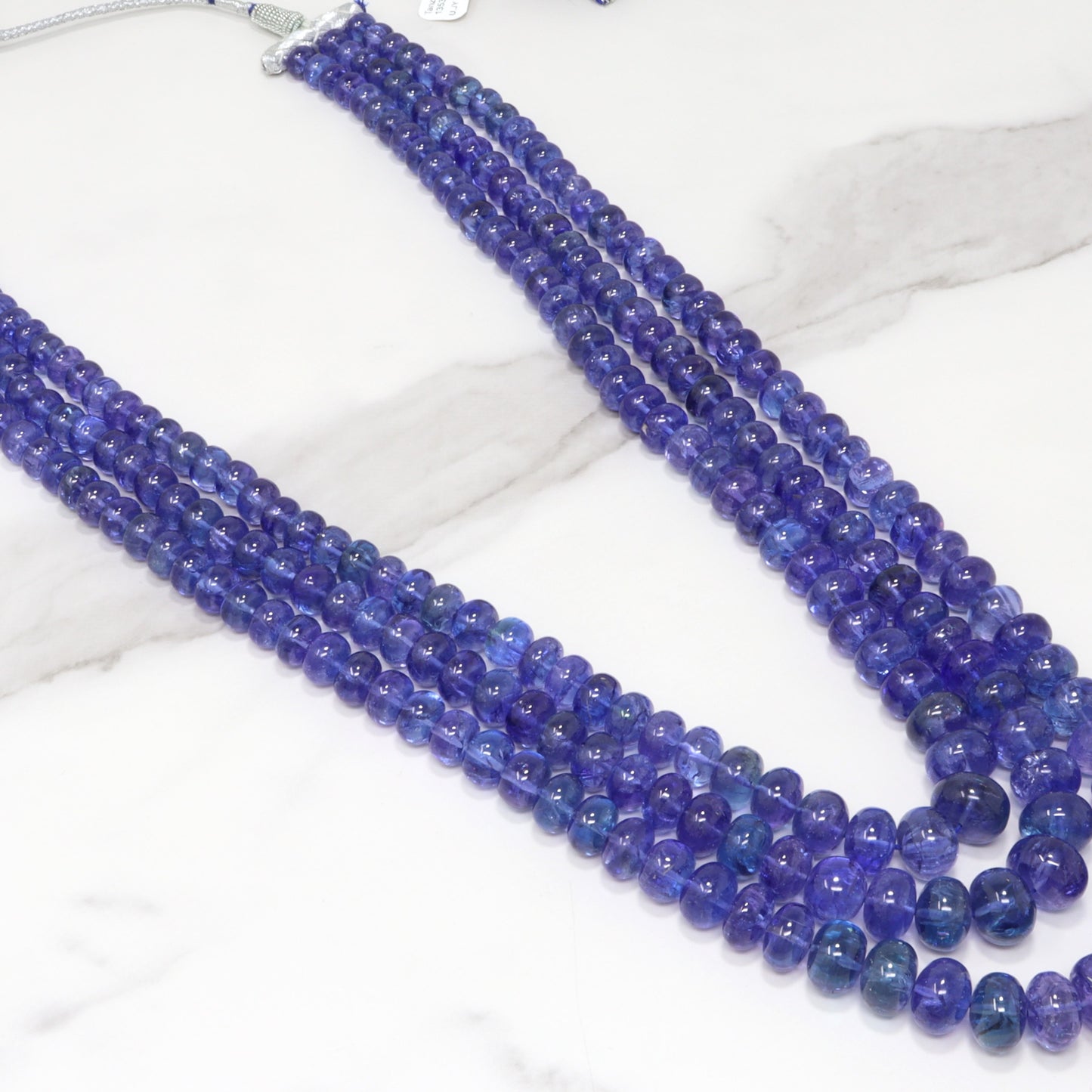 AAA Tanzanite 8mm Smooth Rondelles
