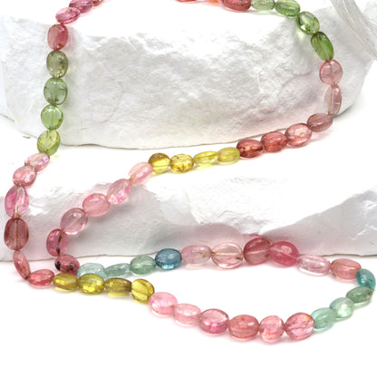 Watermelon Tourmaline 6x4mm Smooth Ovals