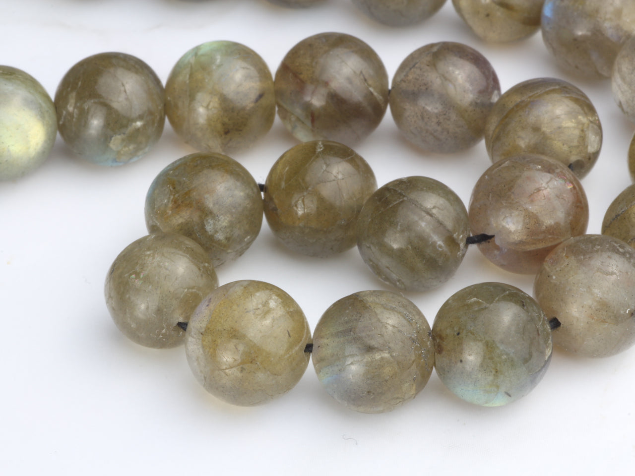 Blue Labradorite 10mm Smooth Rounds