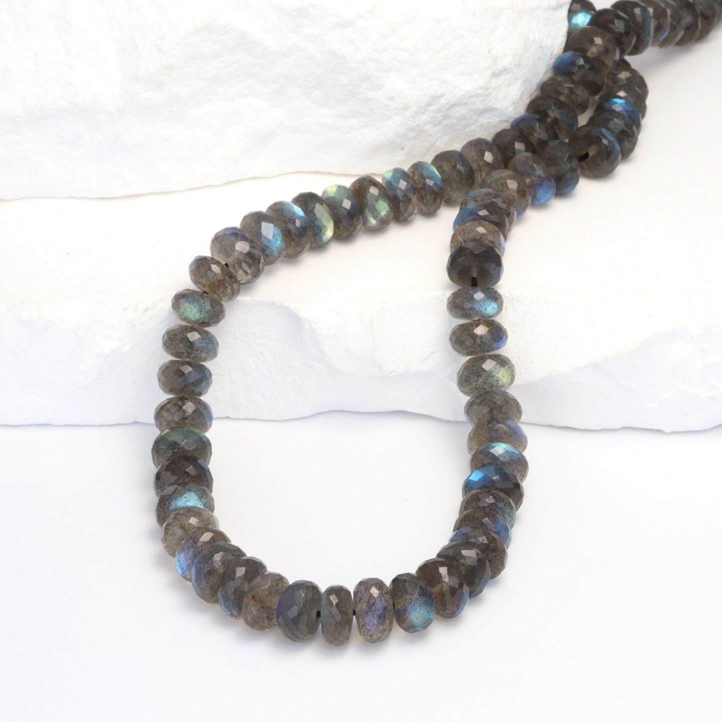 AAA Blue Labradorite 7mm Faceted Rondelles