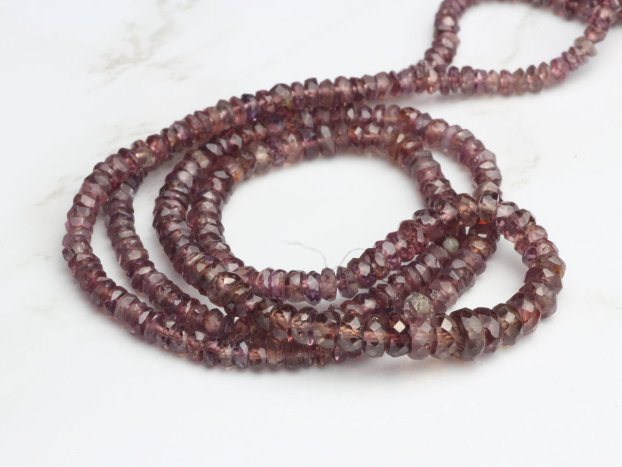 Brown Sapphire 3mm Faceted Rondelles