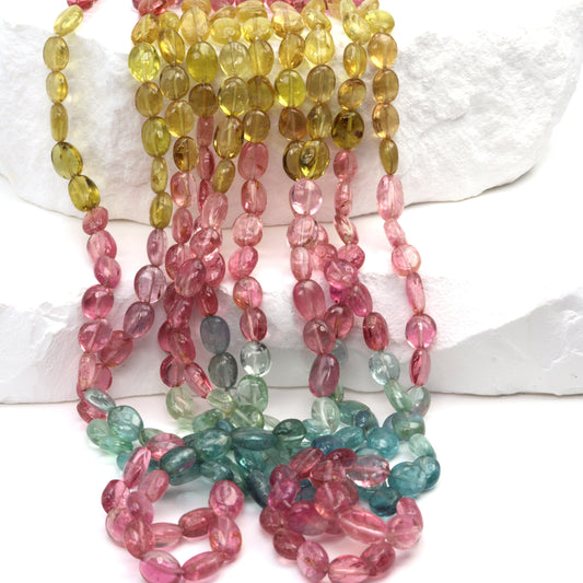 Watermelon Tourmaline 5x3mm Smooth Ovals