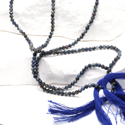 Pietersite 2mm Faceted Rounds Bead Strand