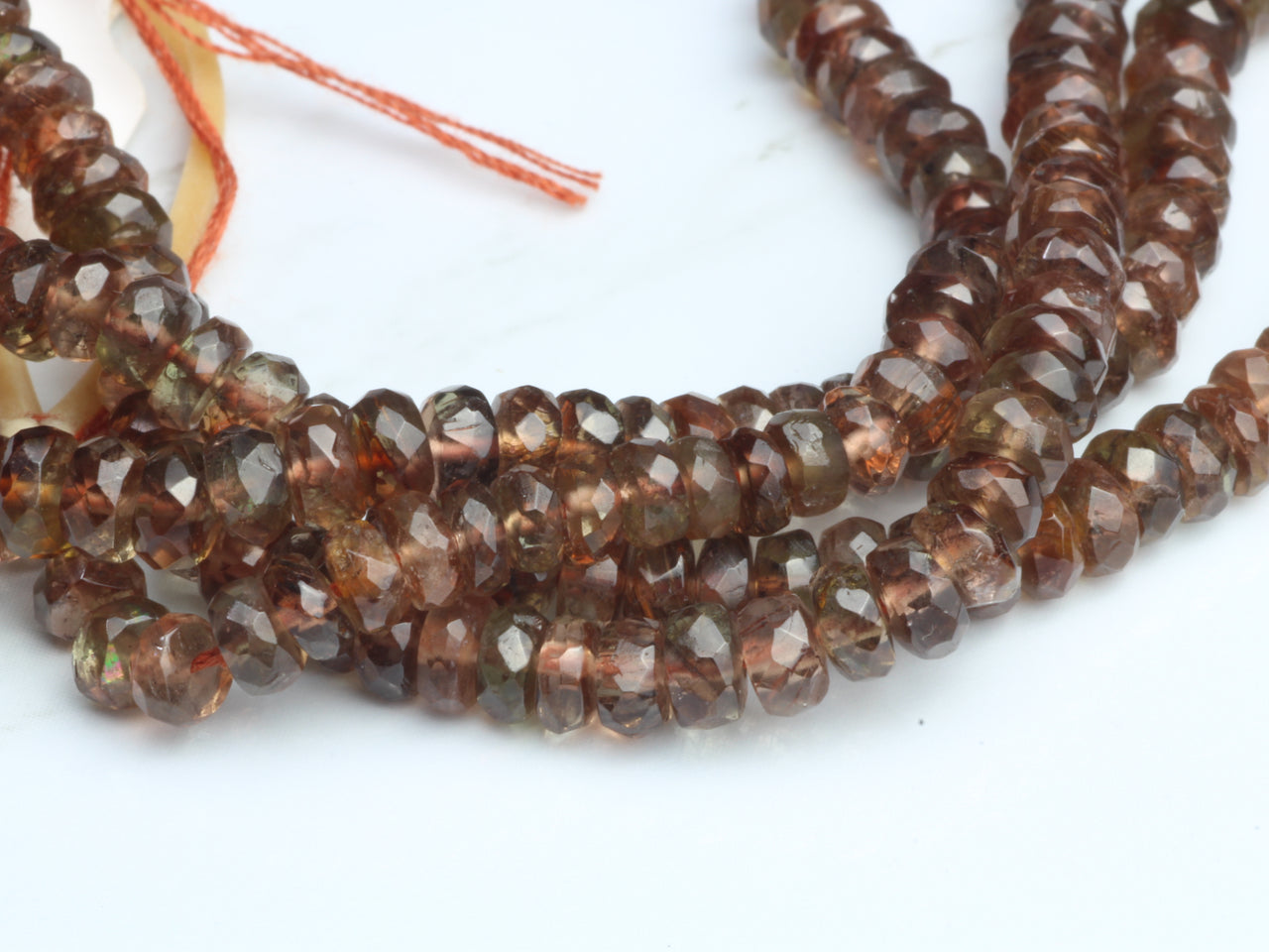 AA Brown Andalusite 4mm Faceted Rondelles