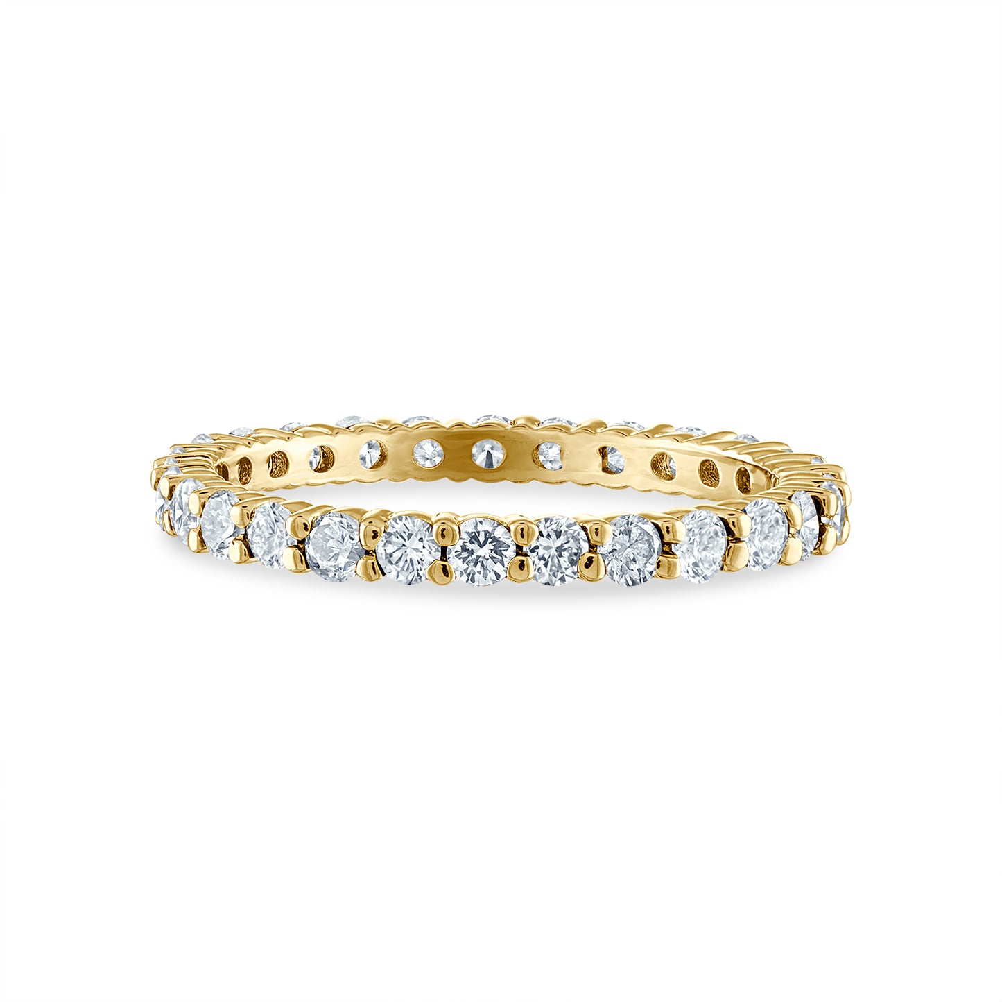 Shared Prong White Diamond Eternity Band