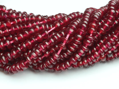 Red Ruby 2.5mm Smooth Rondelles