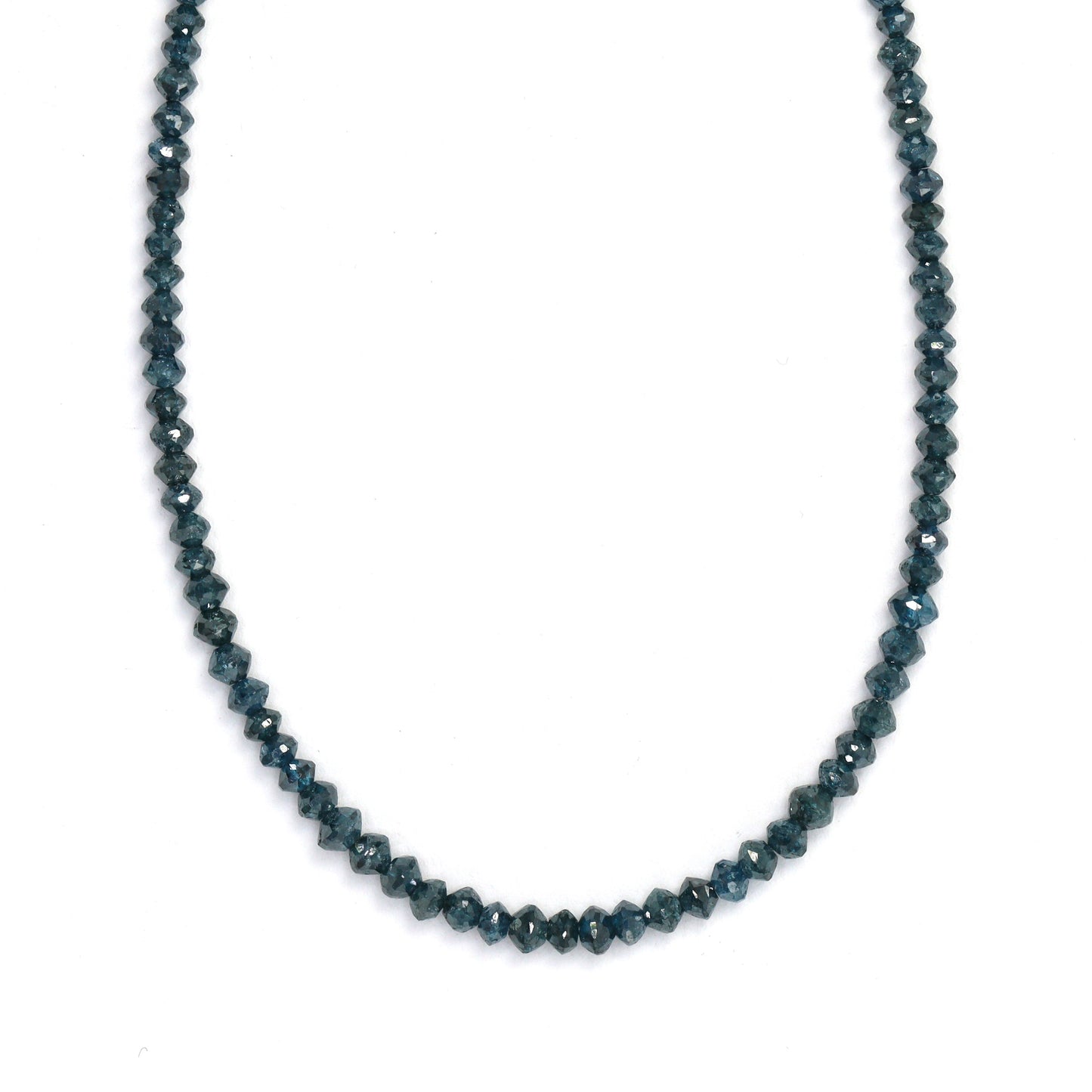 Blue Diamond 1.6mm Faceted Rondelles