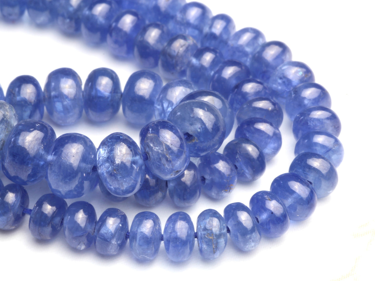 Cornflower Blue Sapphire 4mm Smooth Rondelles