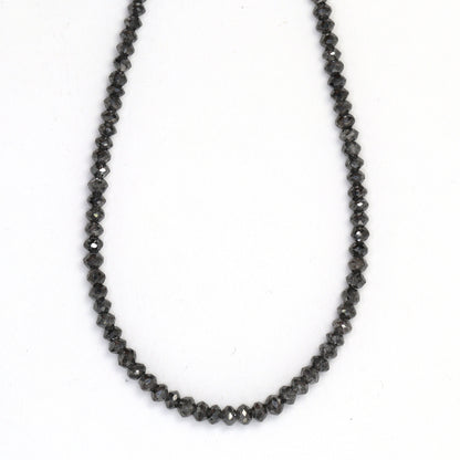 Gray Diamond 2.2mm Faceted Rondelles