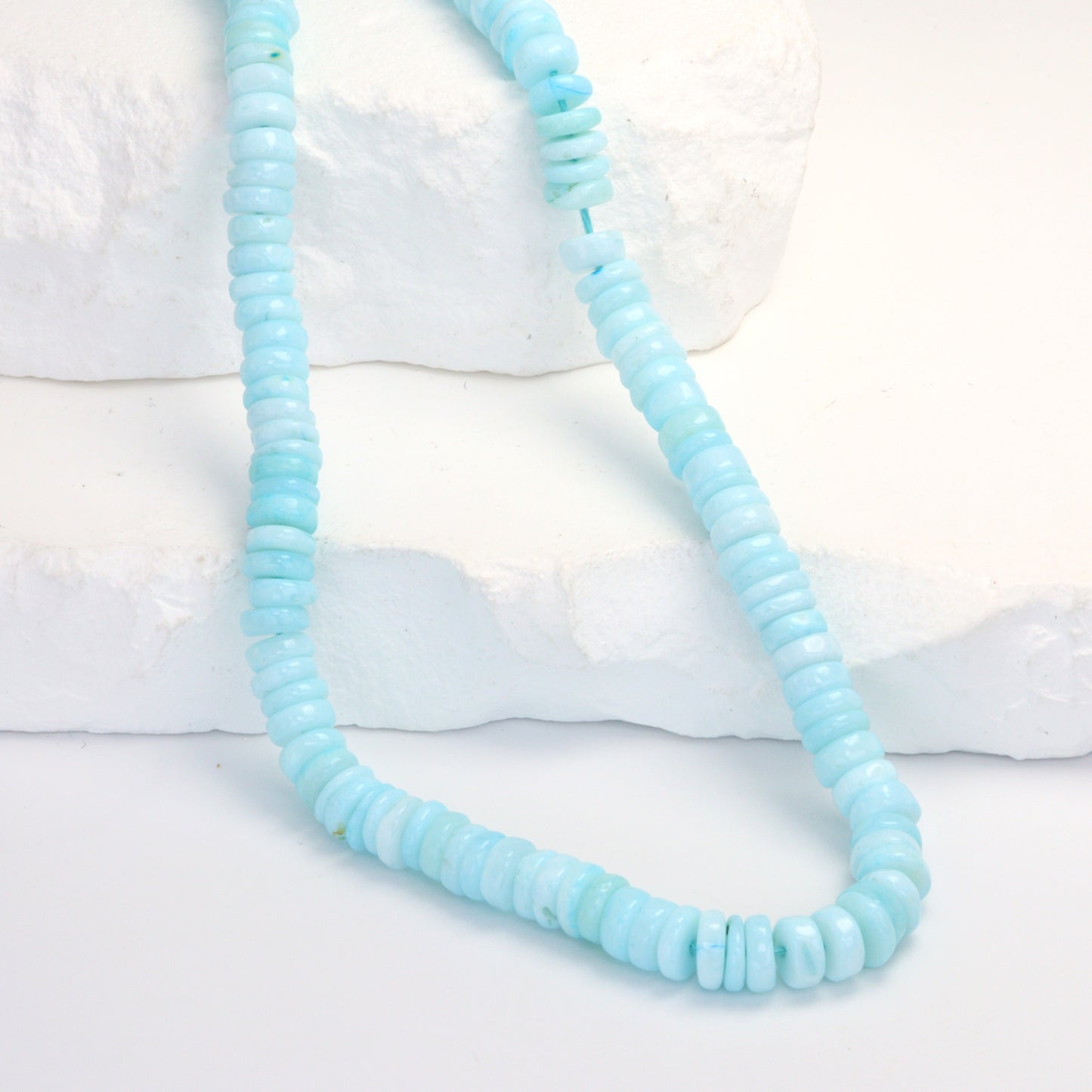 Blue Peruvian Opal 5mm Smooth Tires