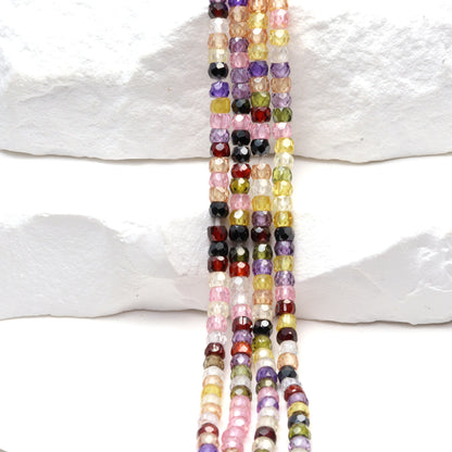 Cubic Zirconia 3mm Faceted Rondelles