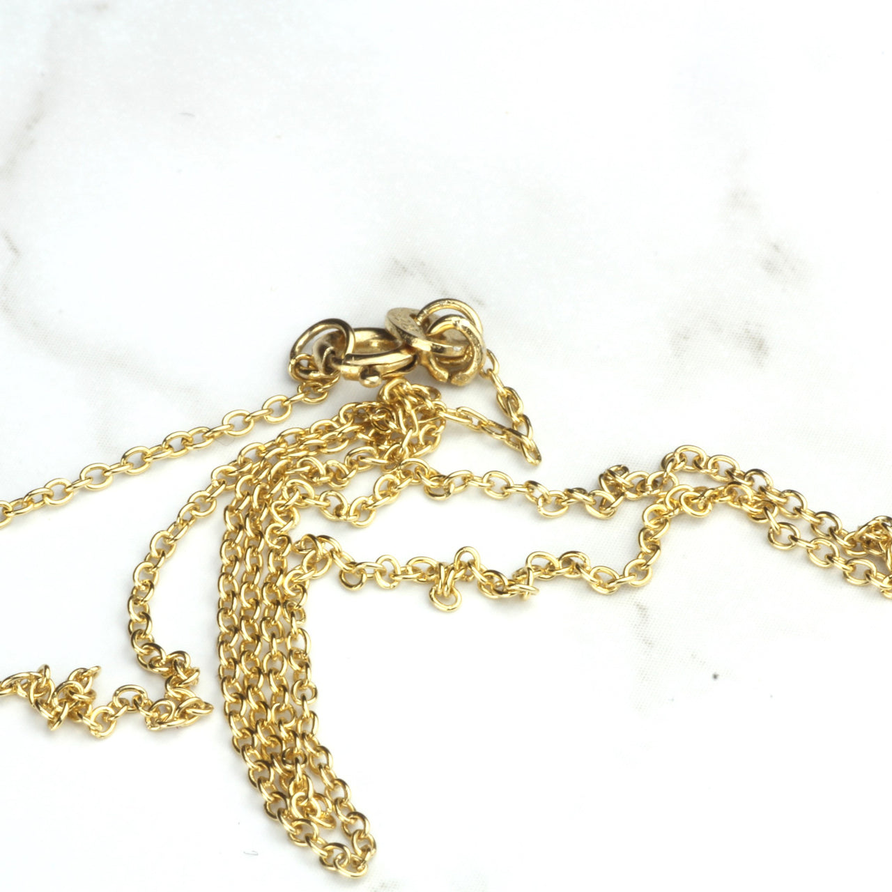 Sterling Silver Vermeil Chain Necklace Cable Chain 925 Silver Necklace with Gold Plating 1.2mm 24"