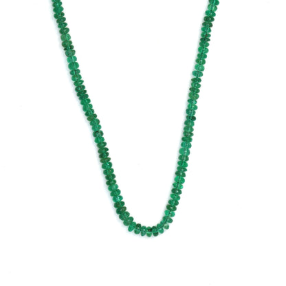 Green Emerald 2.5mm - 3.0mm Smooth Rondelles Bead Strand