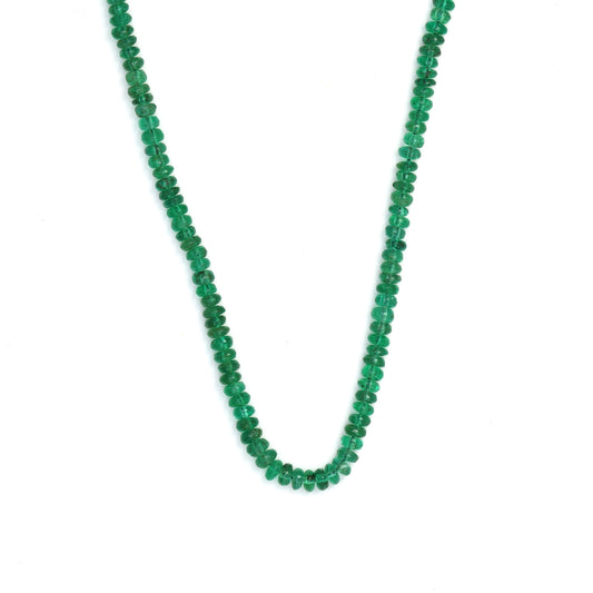 Green Emerald 2.5mm - 3.0mm Smooth Rondelles Bead Strand