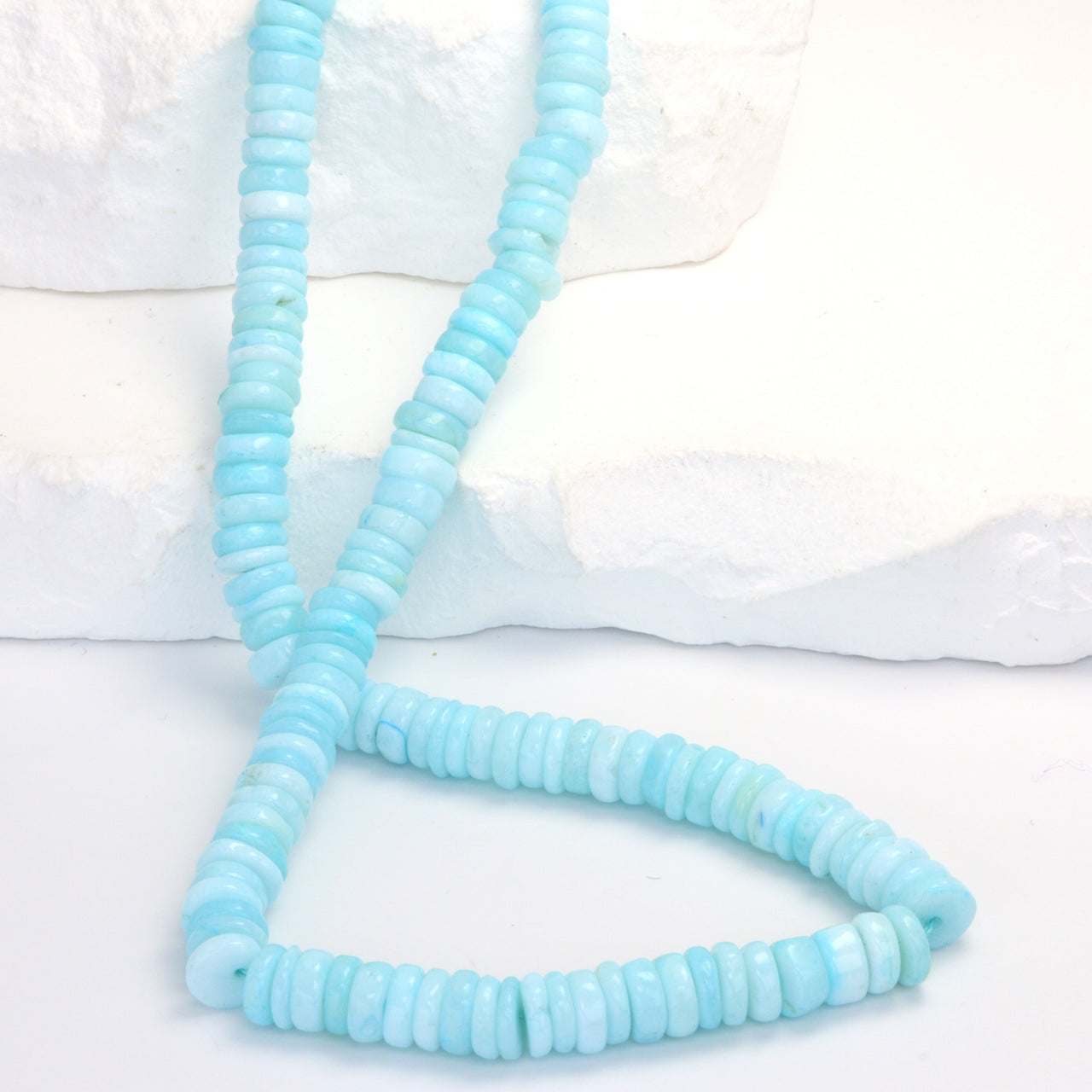 Blue Peruvian Opal 6mm Smooth Tires