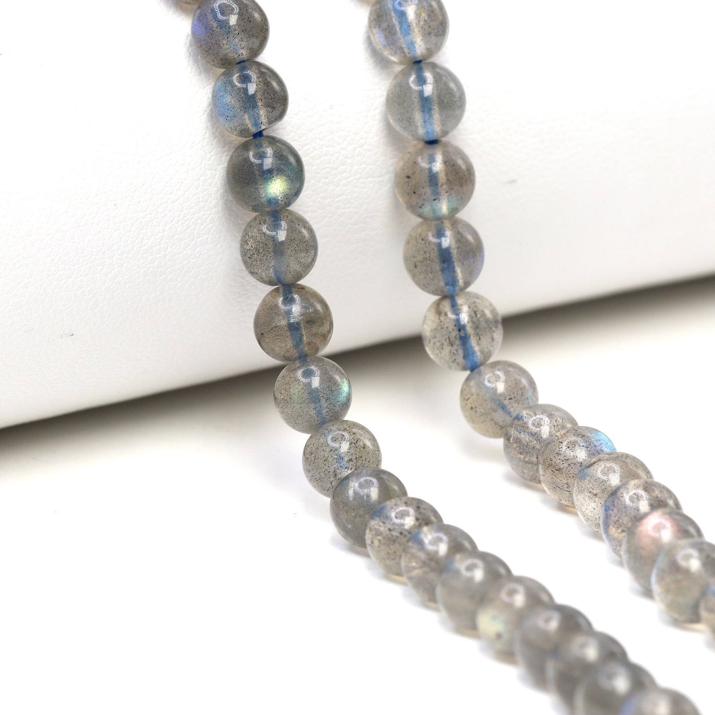 Blue Labradorite 6mm Smooth Rounds Bead Strand