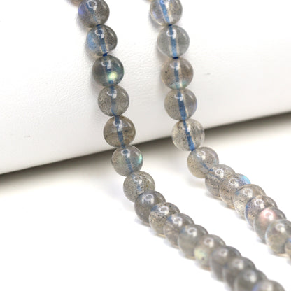 Blue Labradorite 6mm Smooth Rounds Bead Strand