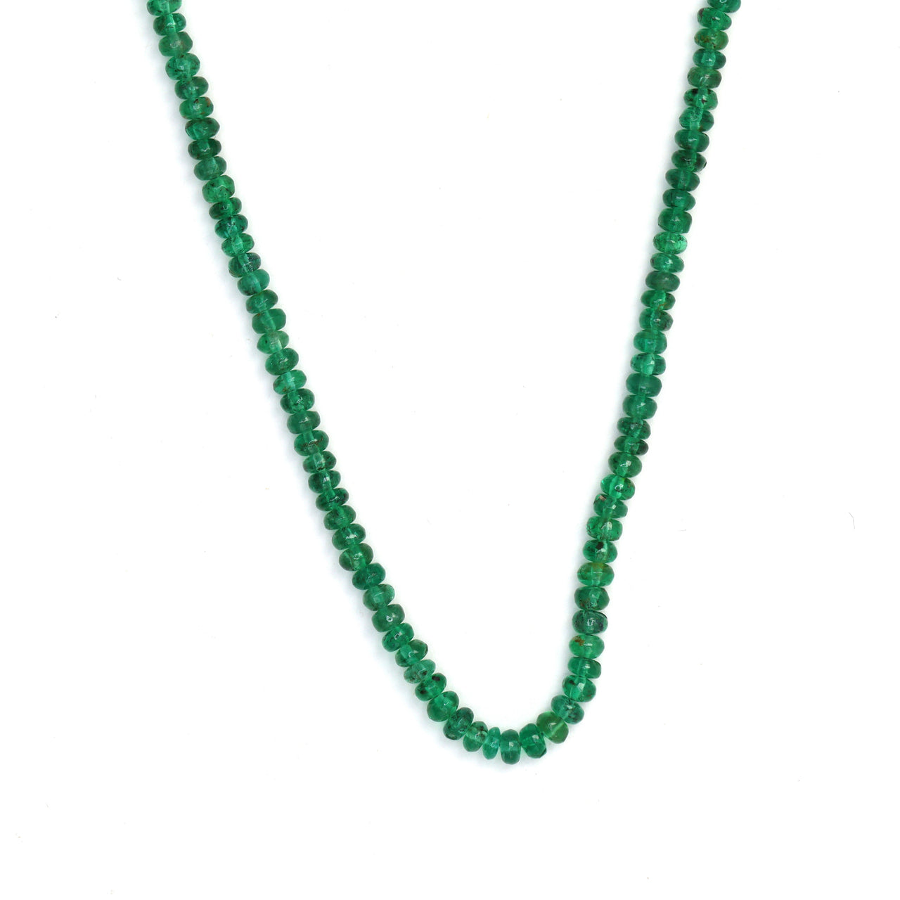 Green Emerald 2.5mm - 3mm Smooth Rondelles Bead Strand