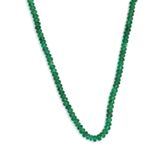 Green Emerald 2.5mm - 3mm Smooth Rondelles Bead Strand