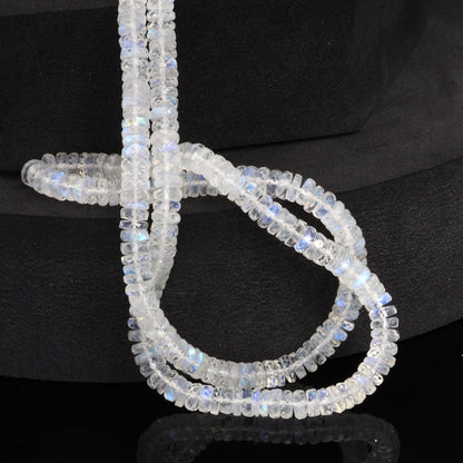 AA Blue Rainbow Moonstone 5mm Faceted Tires