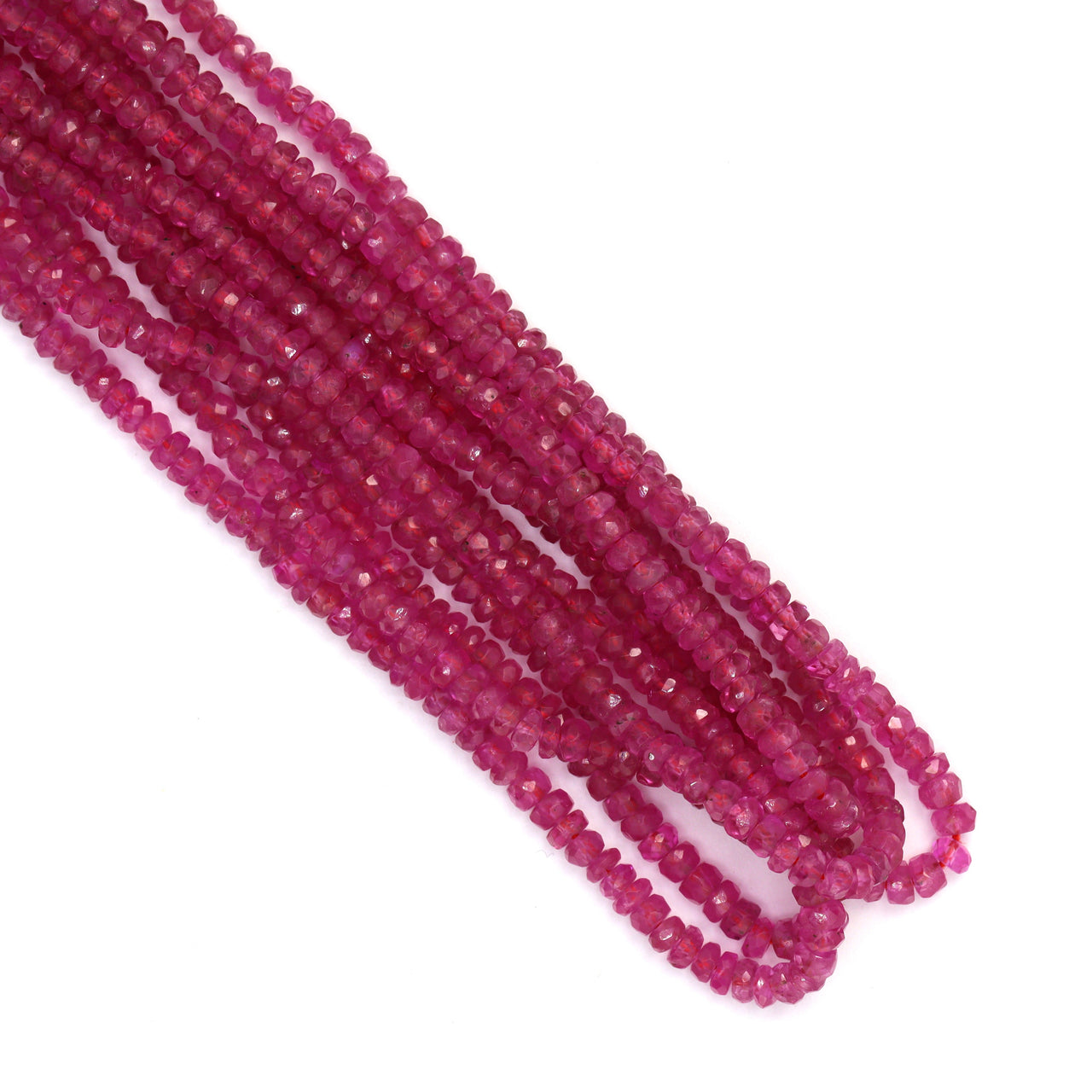 Pink Sapphire 2mm Faceted Rondelles