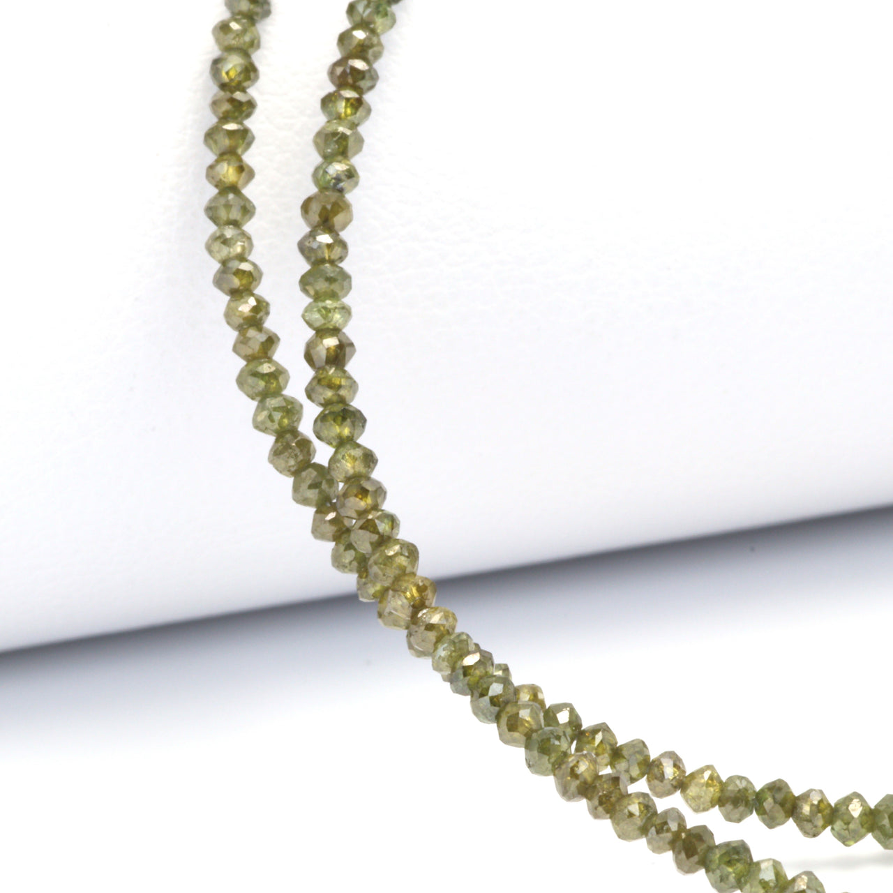 Green Diamond 1.8mm Faceted Rondelles