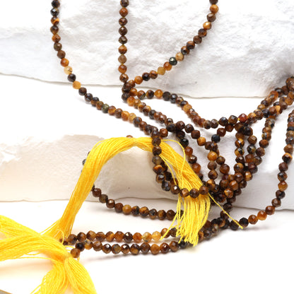 Tiger's Eye 2mm Faceted Rounds