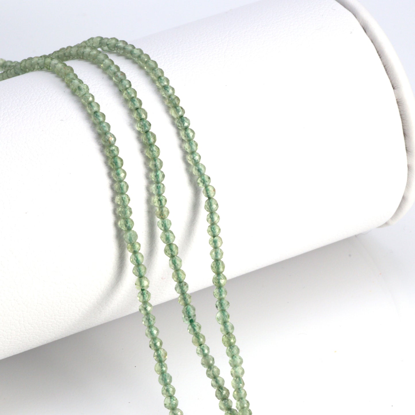 Green Apatite 2mm Faceted Rounds