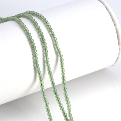 Green Apatite 2mm Faceted Rounds