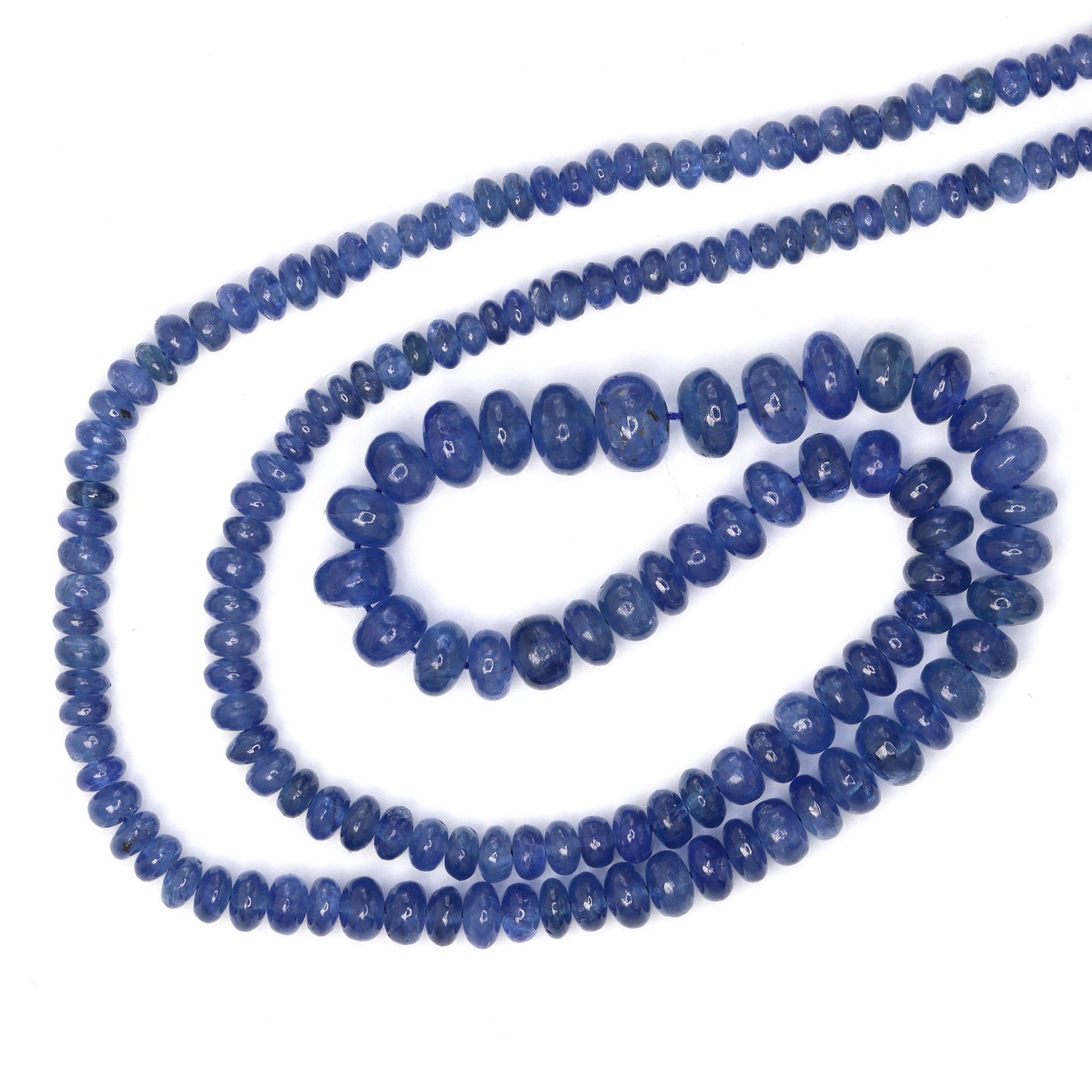 Cornflower Blue Sapphire 3.5mm Smooth Rondelles