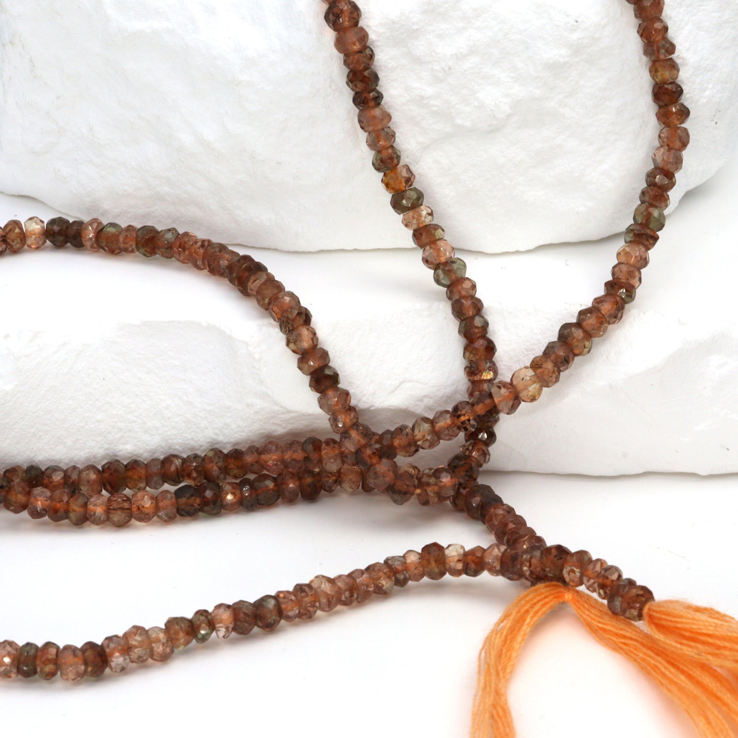 Brown Andalusite 3.5mm Faceted Rondelles