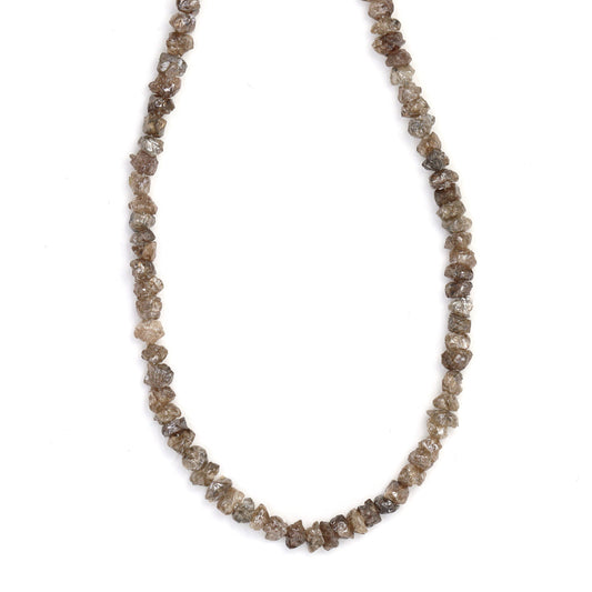 Brown Diamond 3mm Hand Faceted Chips Bead Strand