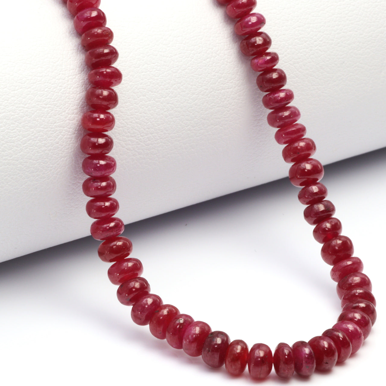 Red Ruby 4.5mm Smooth Rondelles