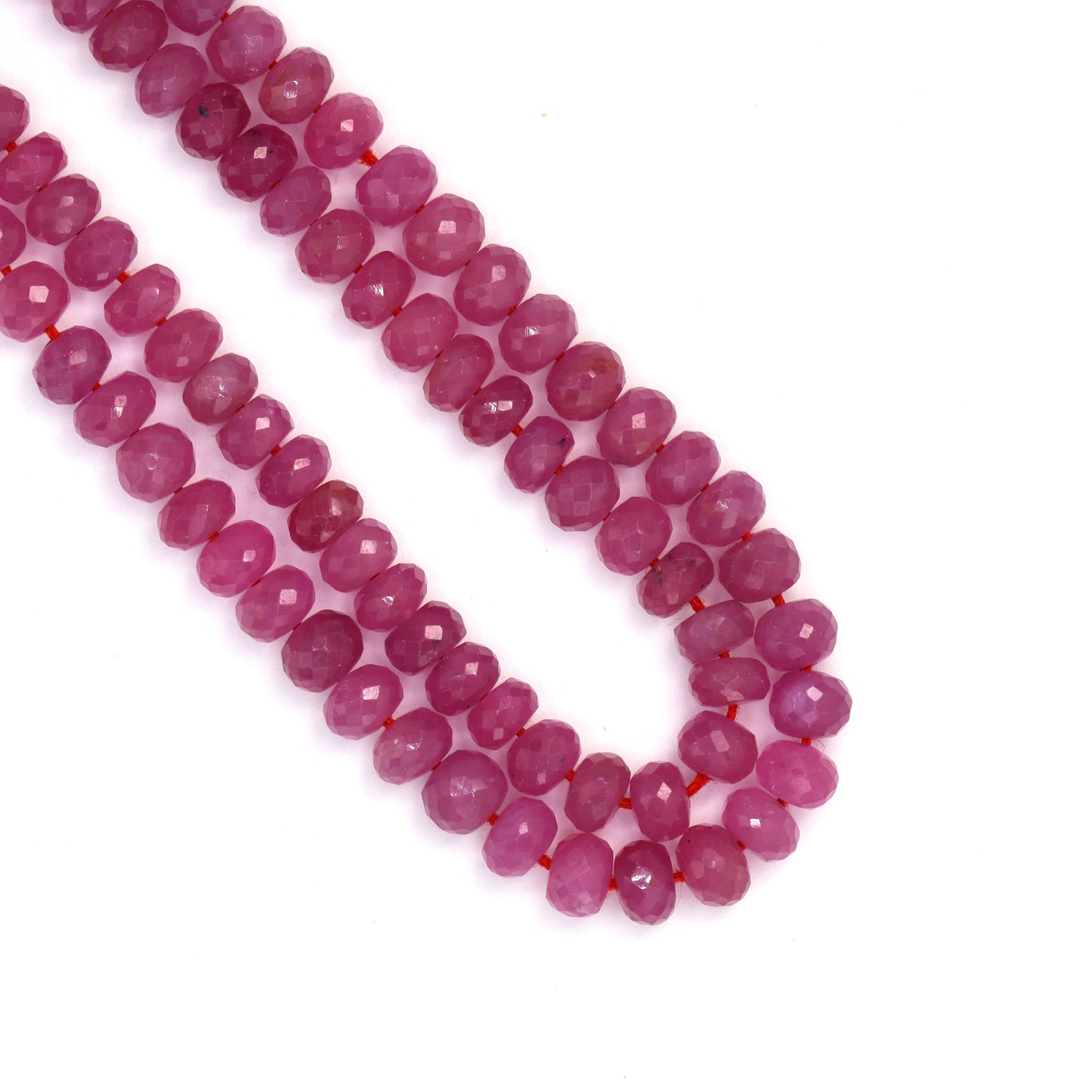 Pink Sapphire 5.5mm Faceted Rondelles