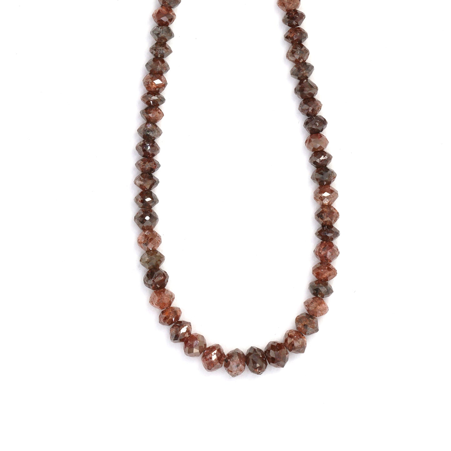 Brown Diamond 2.5mm Faceted Rondelles