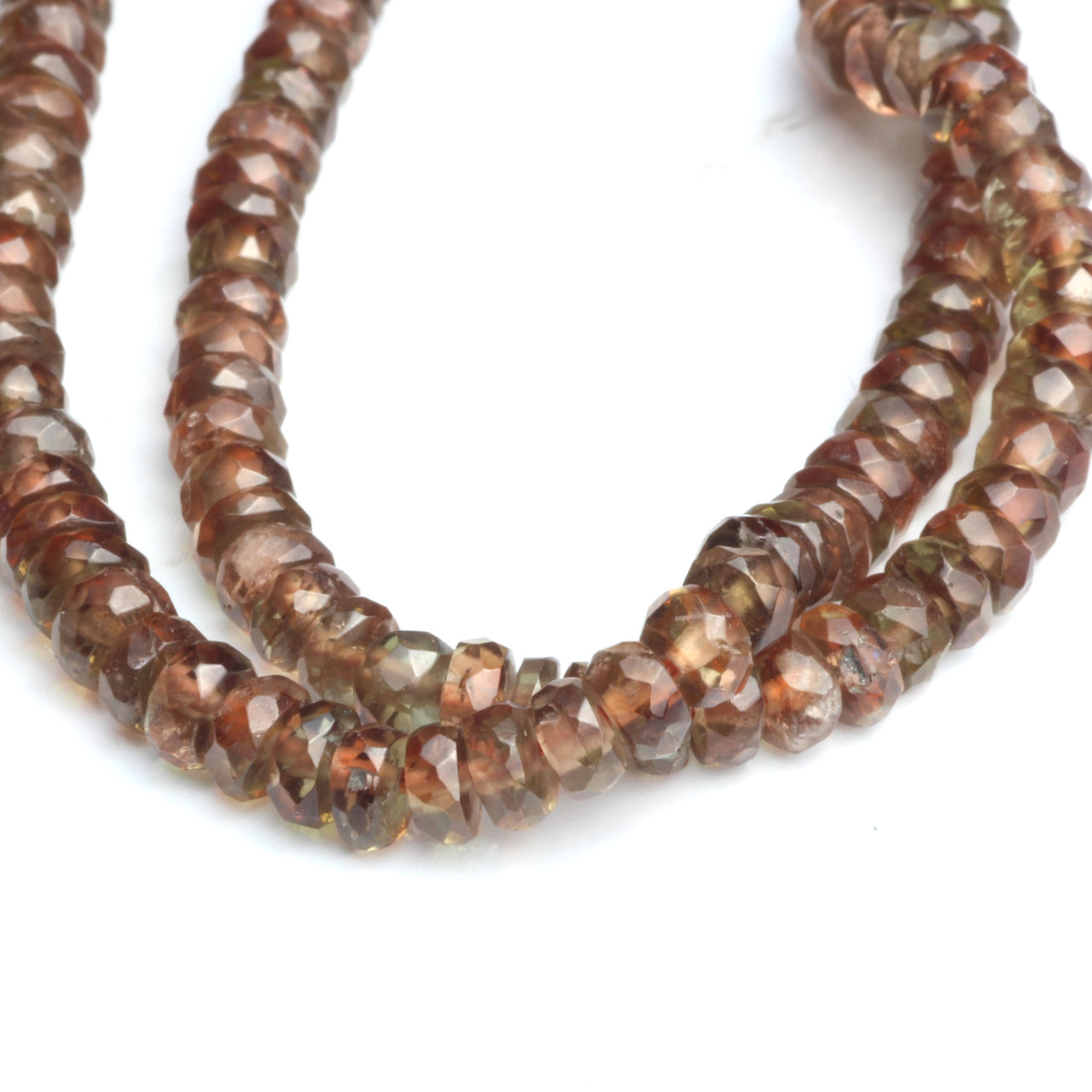 AA Brown Andalusite 3.5mm Faceted Rondelles