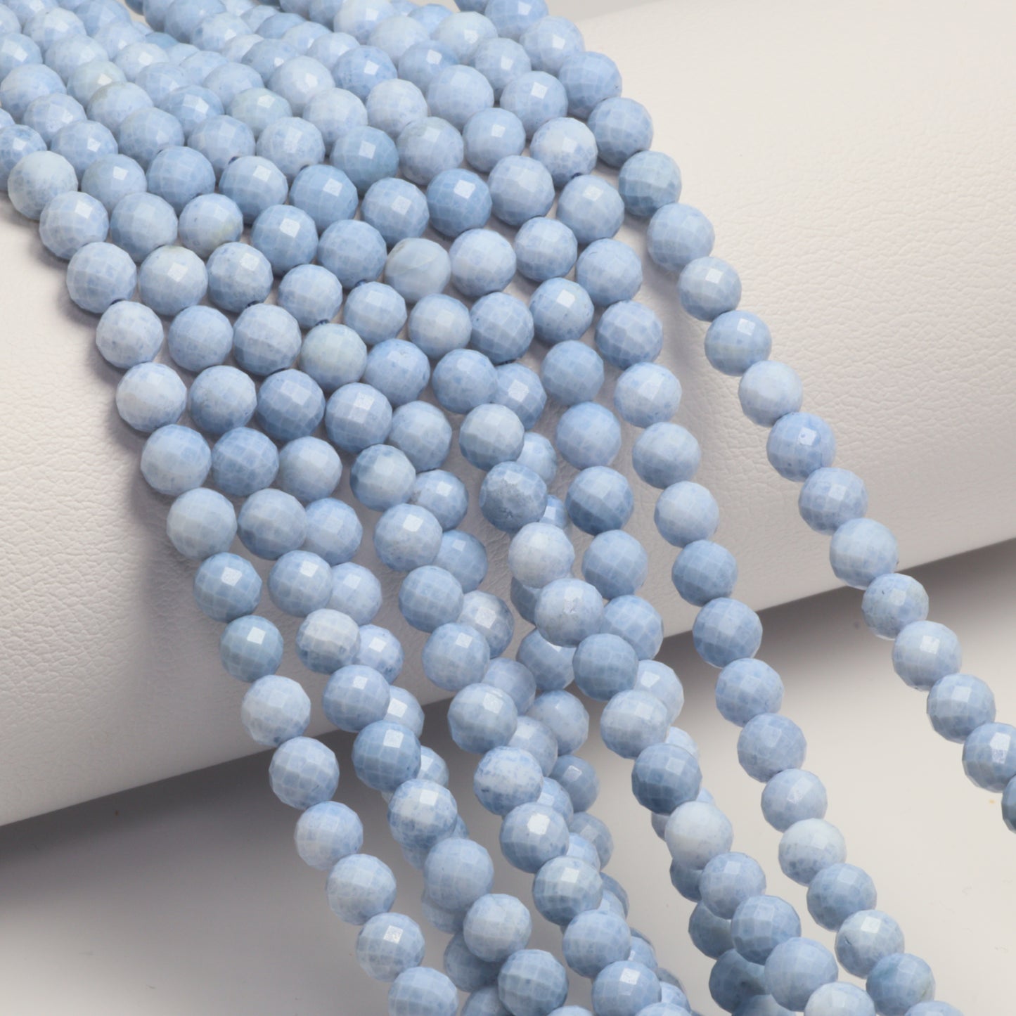 Blue Opal 4mm Faceted Rounds