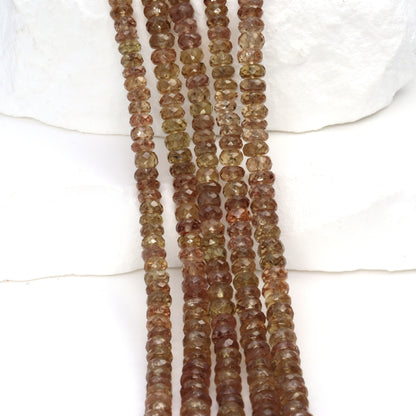 Color Change Garnet 4.5mm Faceted Rondelles Bead Strand