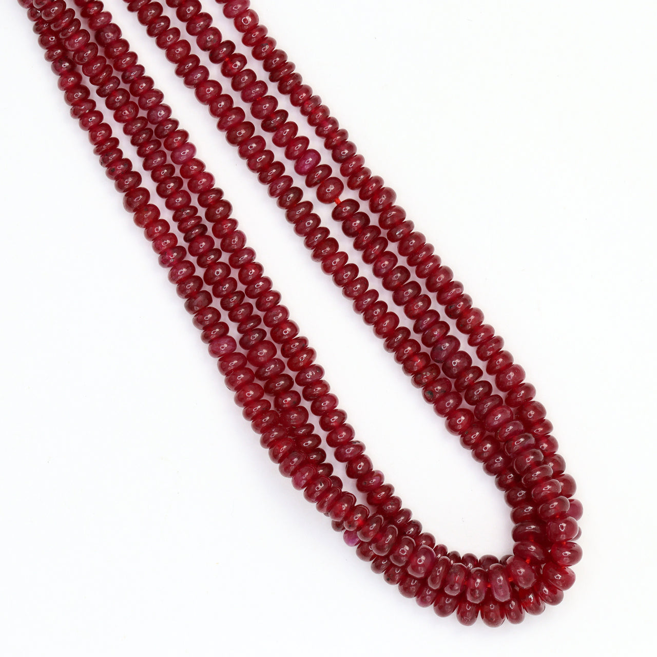 Red Ruby 3mm Smooth Rondelles