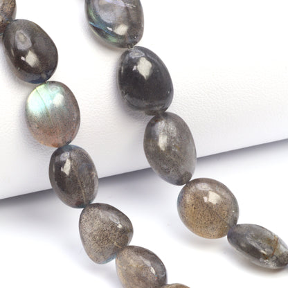 AAA Blue Labradorite 11x8mm - 16x10mm Smooth Nuggets Bead Strand