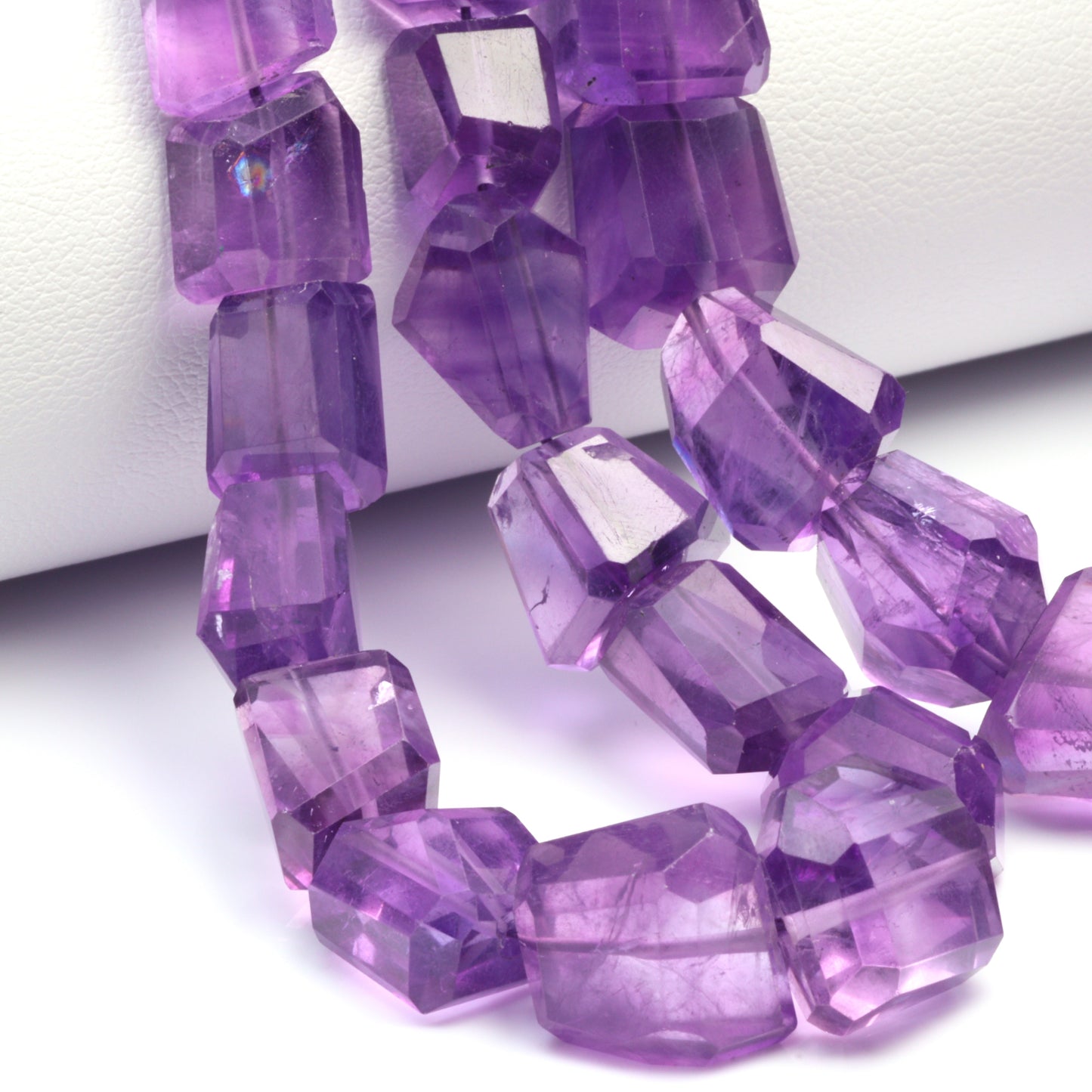 Purple Amethyst 10x8mm Faceted Nuggets