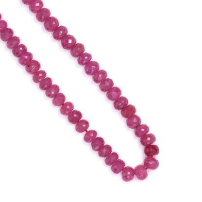 Pink Sapphire 5mm Faceted Rondelles
