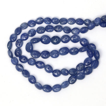 Cornflower Blue Sapphire 5x3mm - 7x5mm Smooth Nuggets Bead Strand