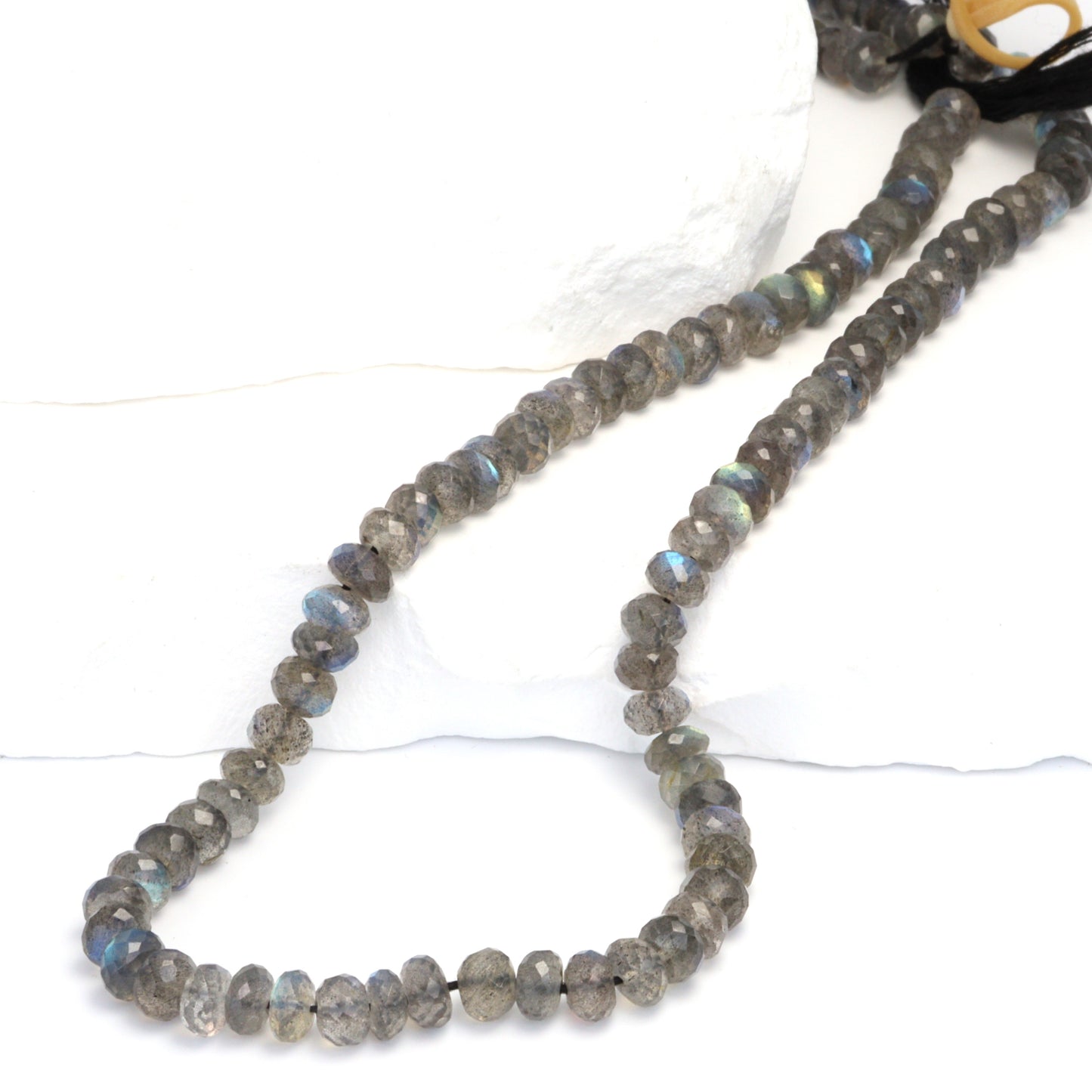 Blue Labradorite 5mm Faceted Rondelles
