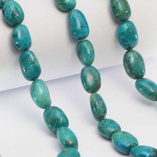 Blue Green Chrysocolla 10x8mm Smooth Nuggets