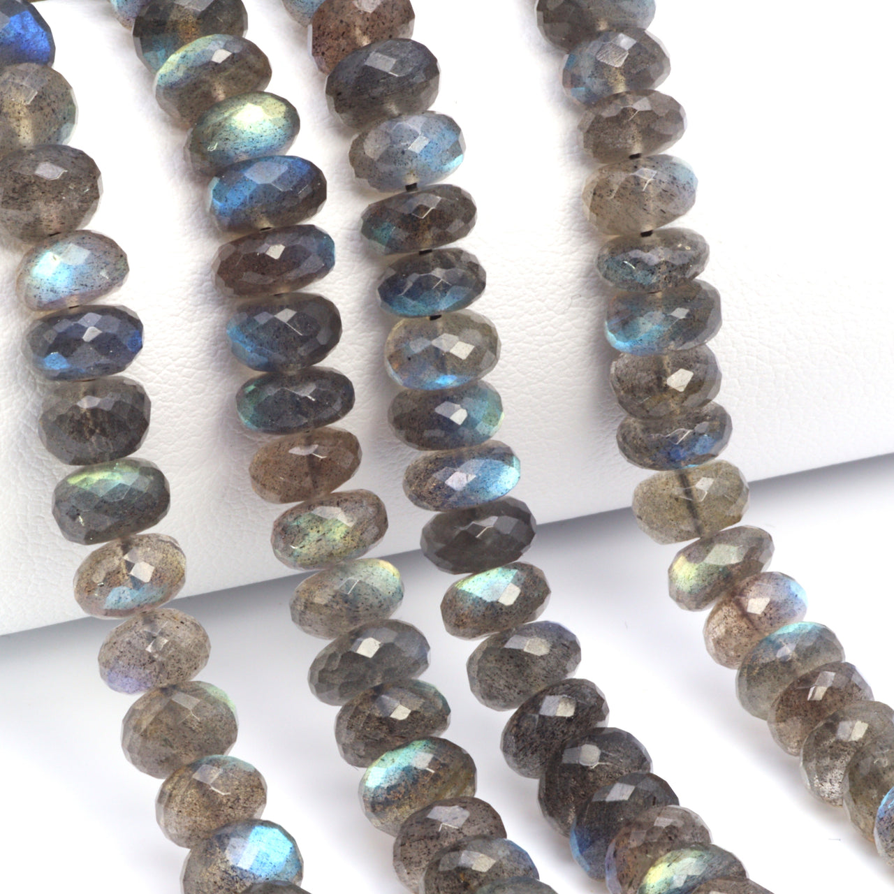 AAA Blue Labradorite 7mm Faceted Rondelles
