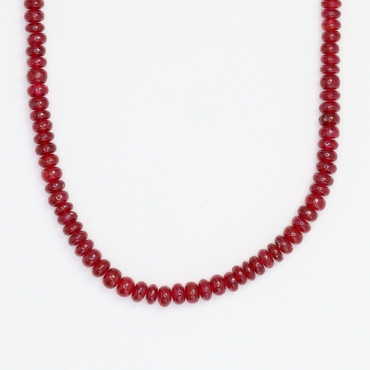 Red Ruby 4mm Smooth Rondelles