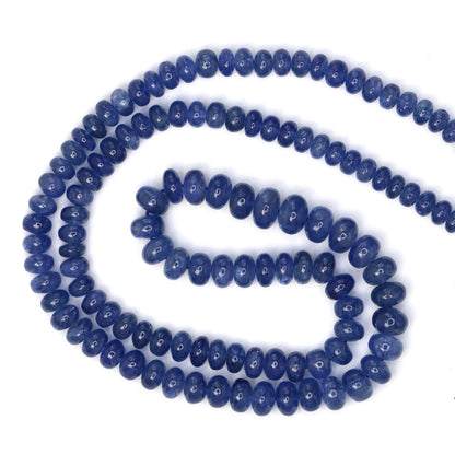 Cornflower Blue Sapphire 4mm Smooth Rondelles