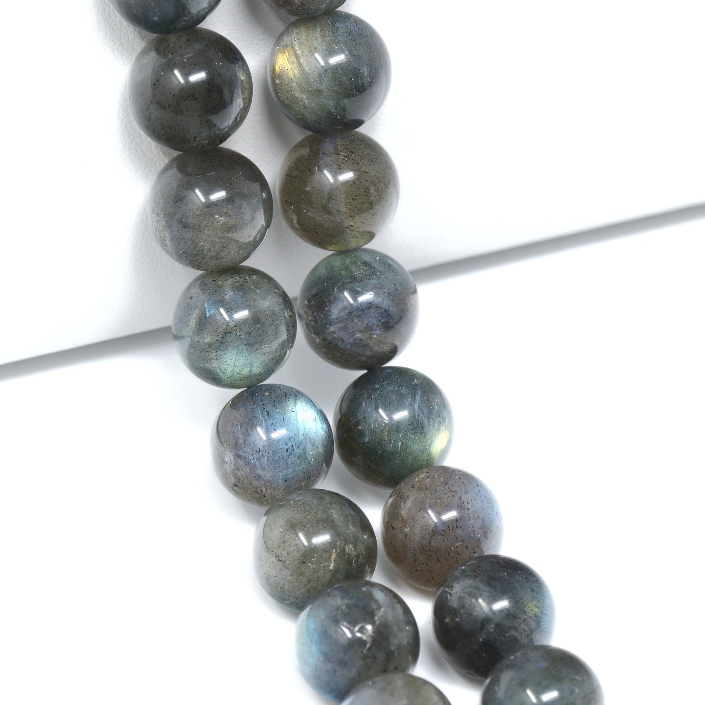 Blue Labradorite 12mm Smooth Rounds Smooth Rounds Bead Strand
